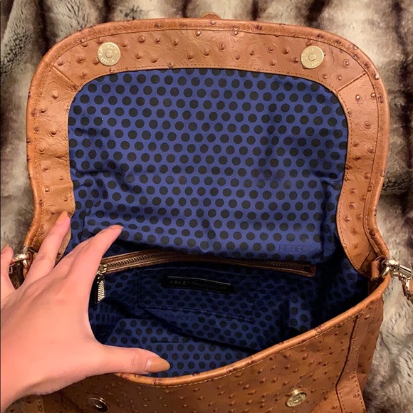Rebecca Minkoff Ostritch Leather Bag in Tan - Picture 5 of 11